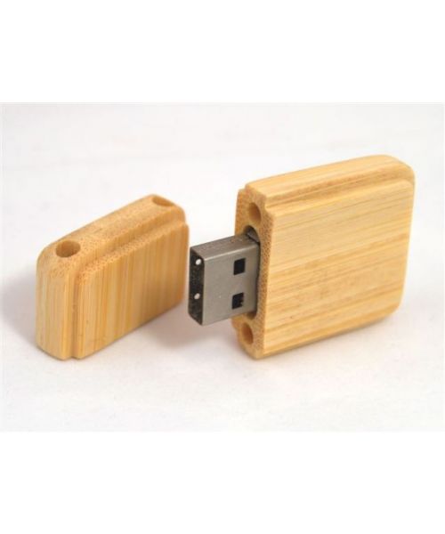 Pendrive reklamowy z nadrukiem logo firmy Drewniany NC10D 