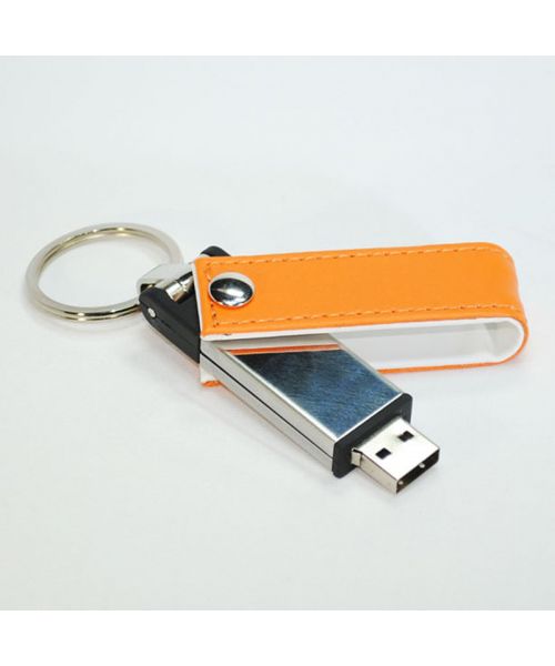 Pendrive reklamowy z nadrukiem logo firmy Skórzany NC30K 