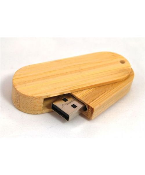 Pendrive reklamowy z nadrukiem logo firmy Drewniany NC9D 